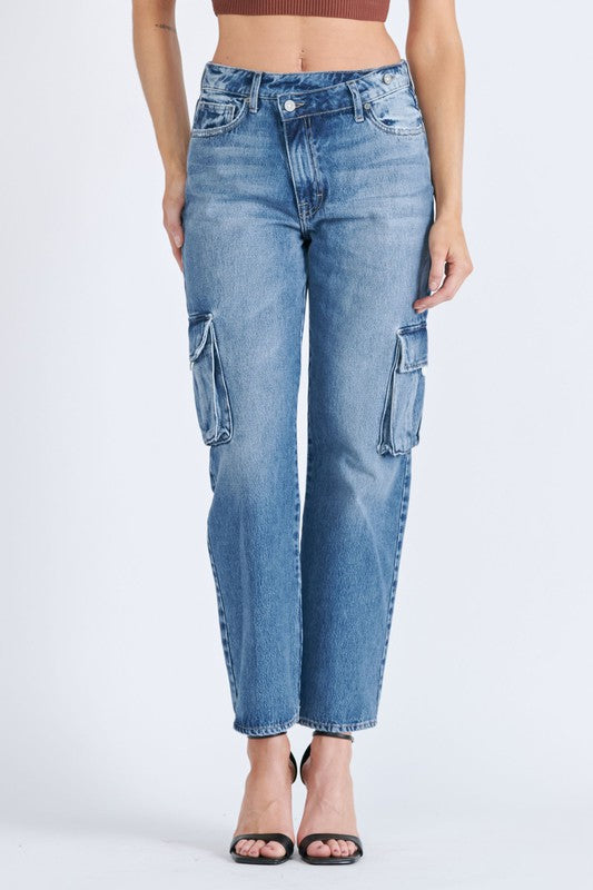 Hidden Tracey High Rise Straight Cargo Jeans