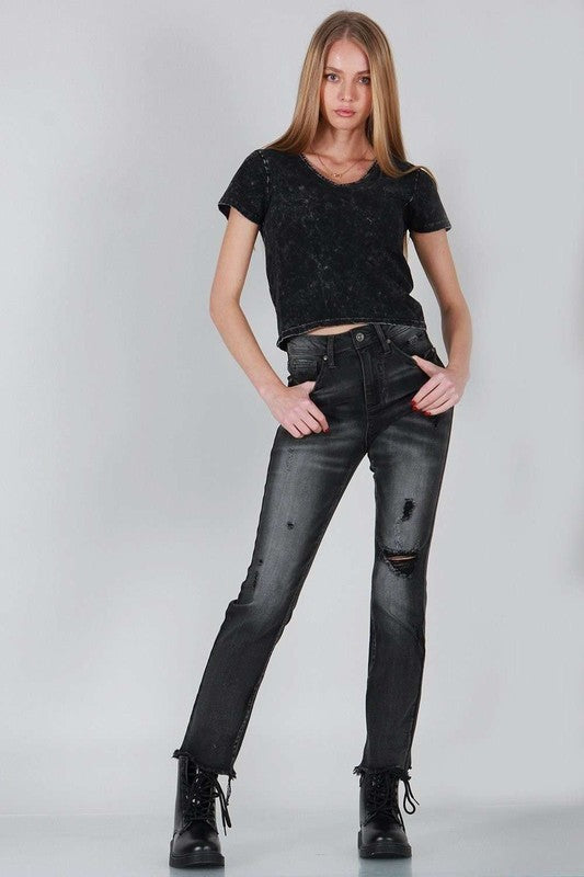 High Rise Relaxed Skinny Jean