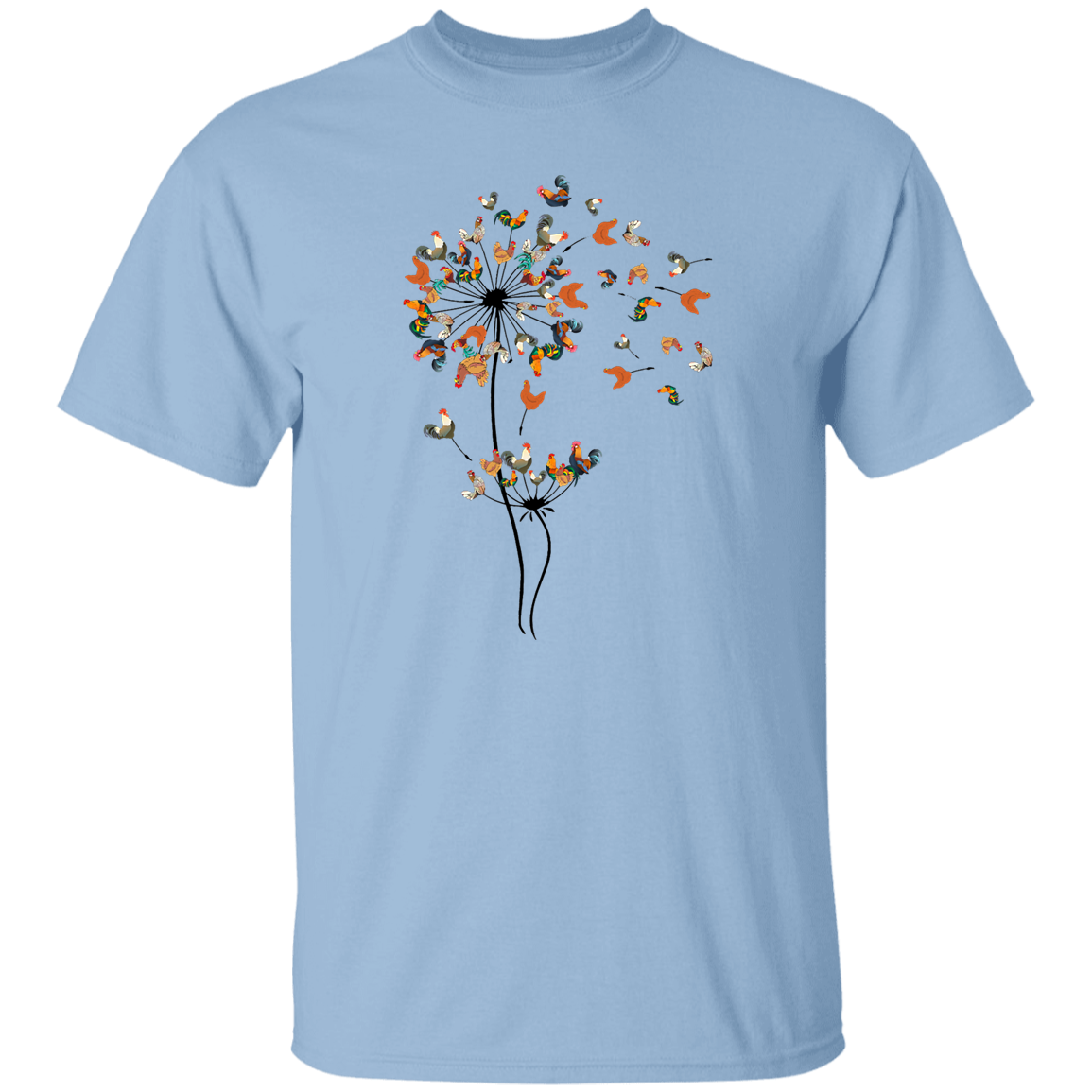 Dandelion Chicken Flower T-Shirt