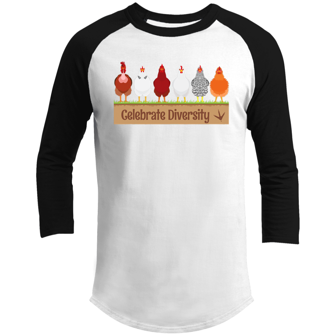 Celebrate Diversity Farm Raglan Sleeve Shirt