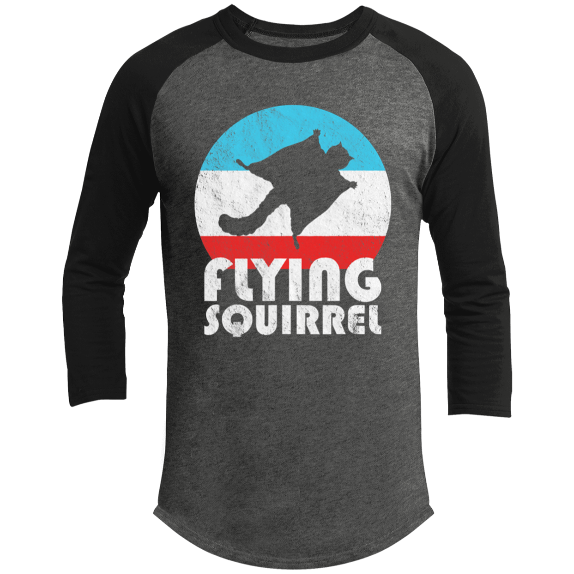 Flying Squirrel Vintage Raglan Sleeve Shirt