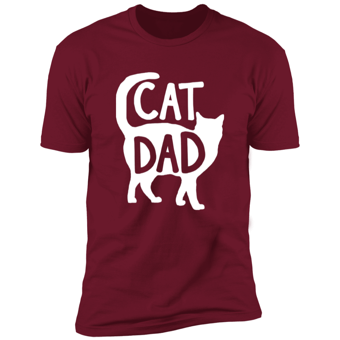 Best Cat Dad Fathers Premium Short Sleeve Tee