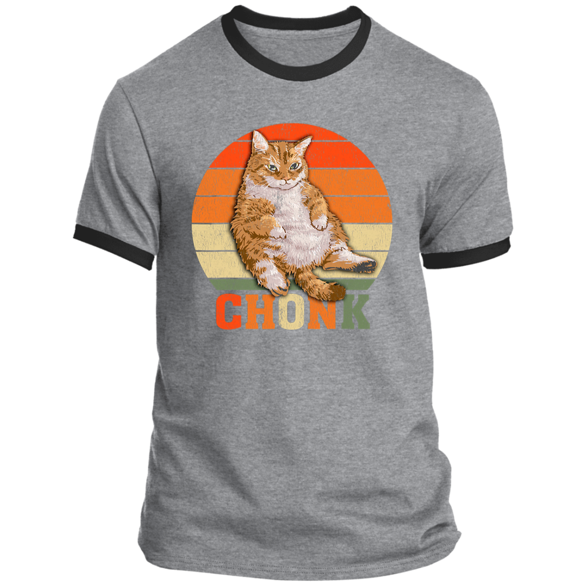 Funny Overweight Chubby Ringer Tee
