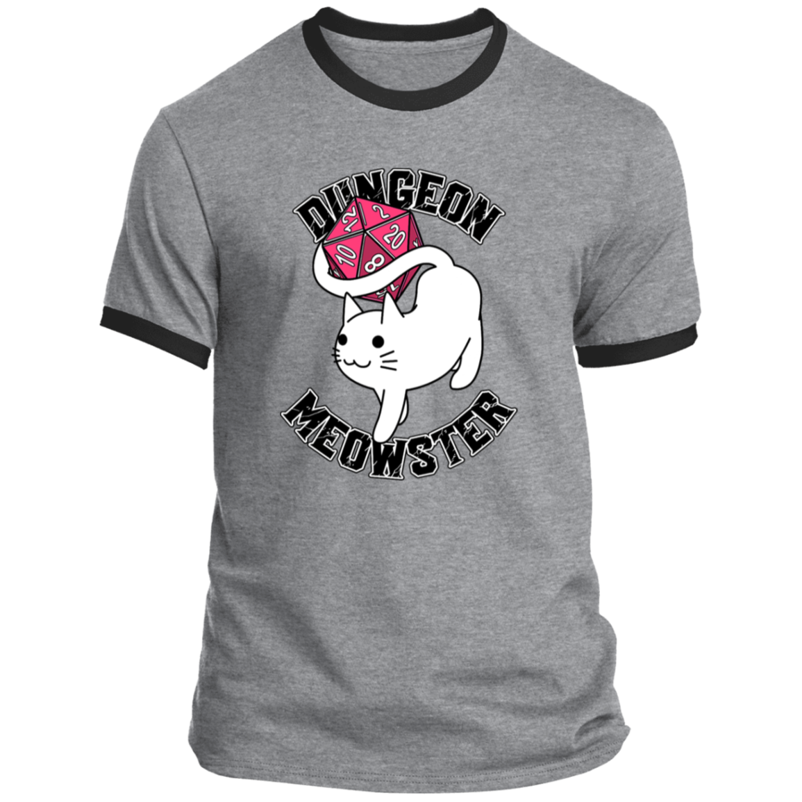 Dungeon Meowster Nerdy Ringer Tee