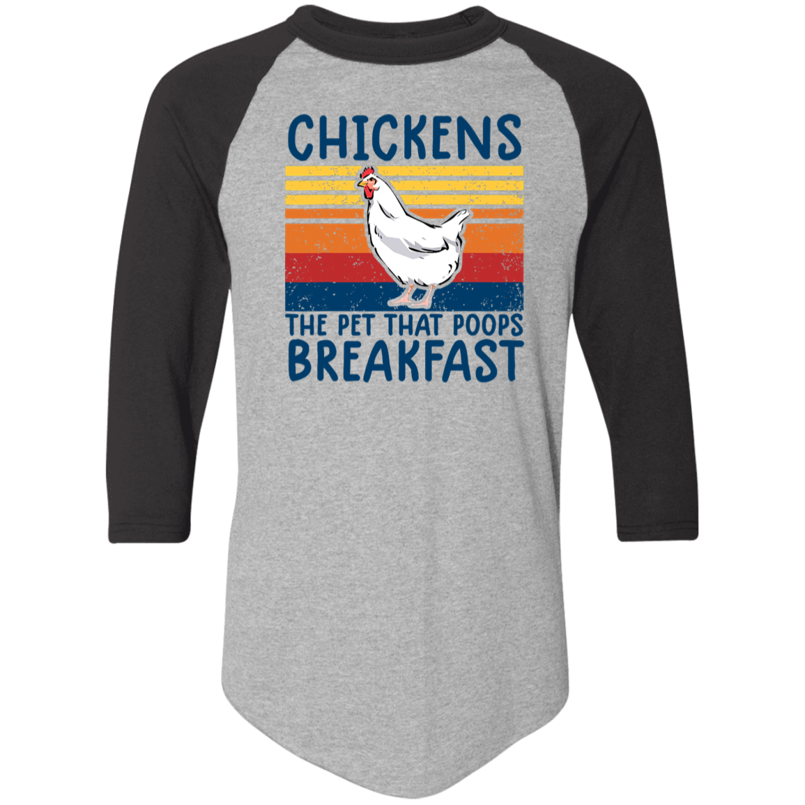 Chickens The Pet That Colorblock Raglan Jersey