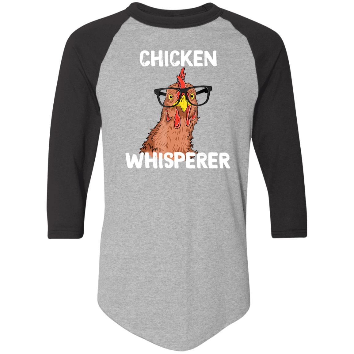 Chicken Whisperer Funny Colorblock Raglan Jersey