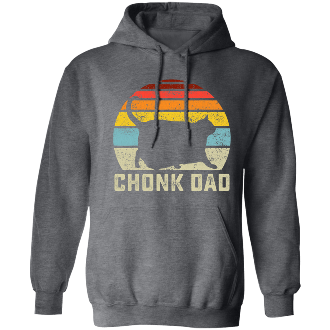 Chonk Cat Dad Scale Pullover Hoodie