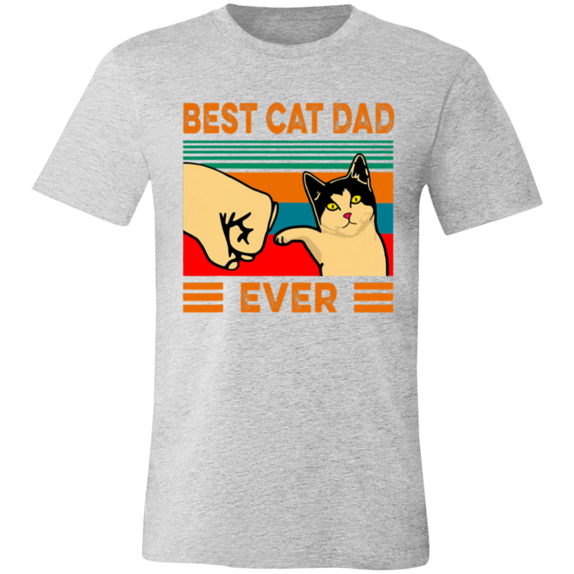 Best Cat Dad Ever Unisex Jersey Short-Sleeve T-Shirt