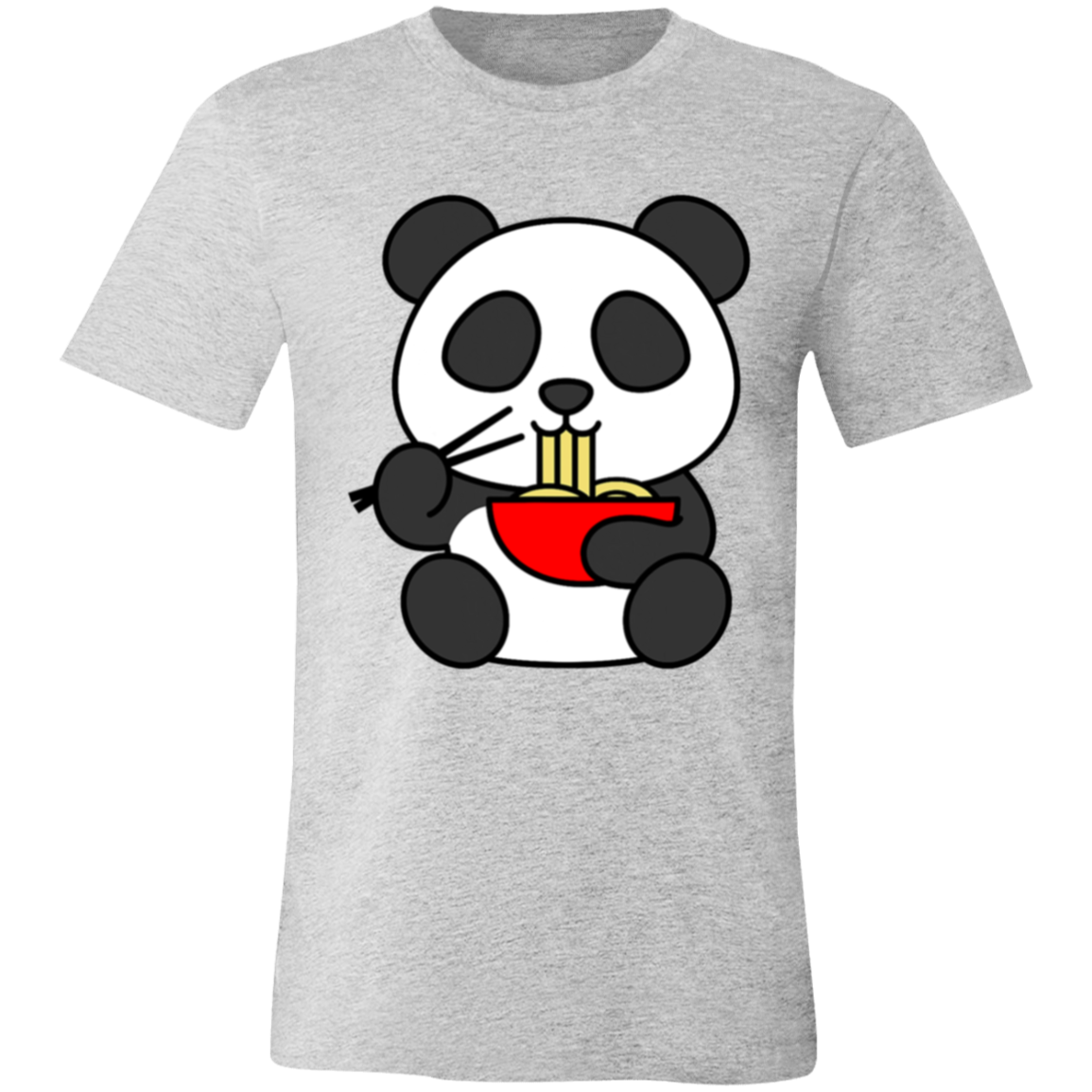 Cute Kawaii Panda Bear Unisex Jersey Short-Sleeve T-Shirt