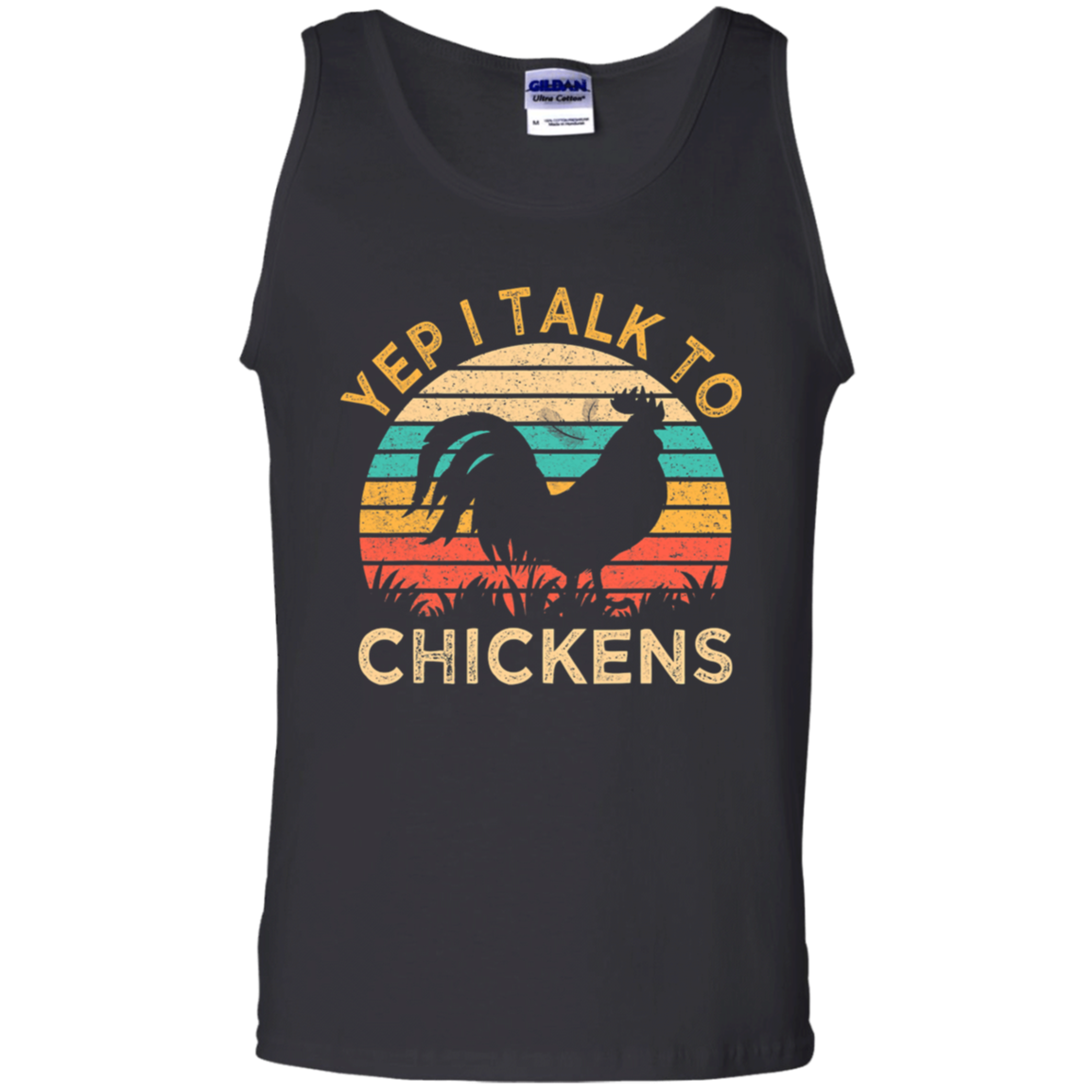 Chickens Vintage Funny Tank Top