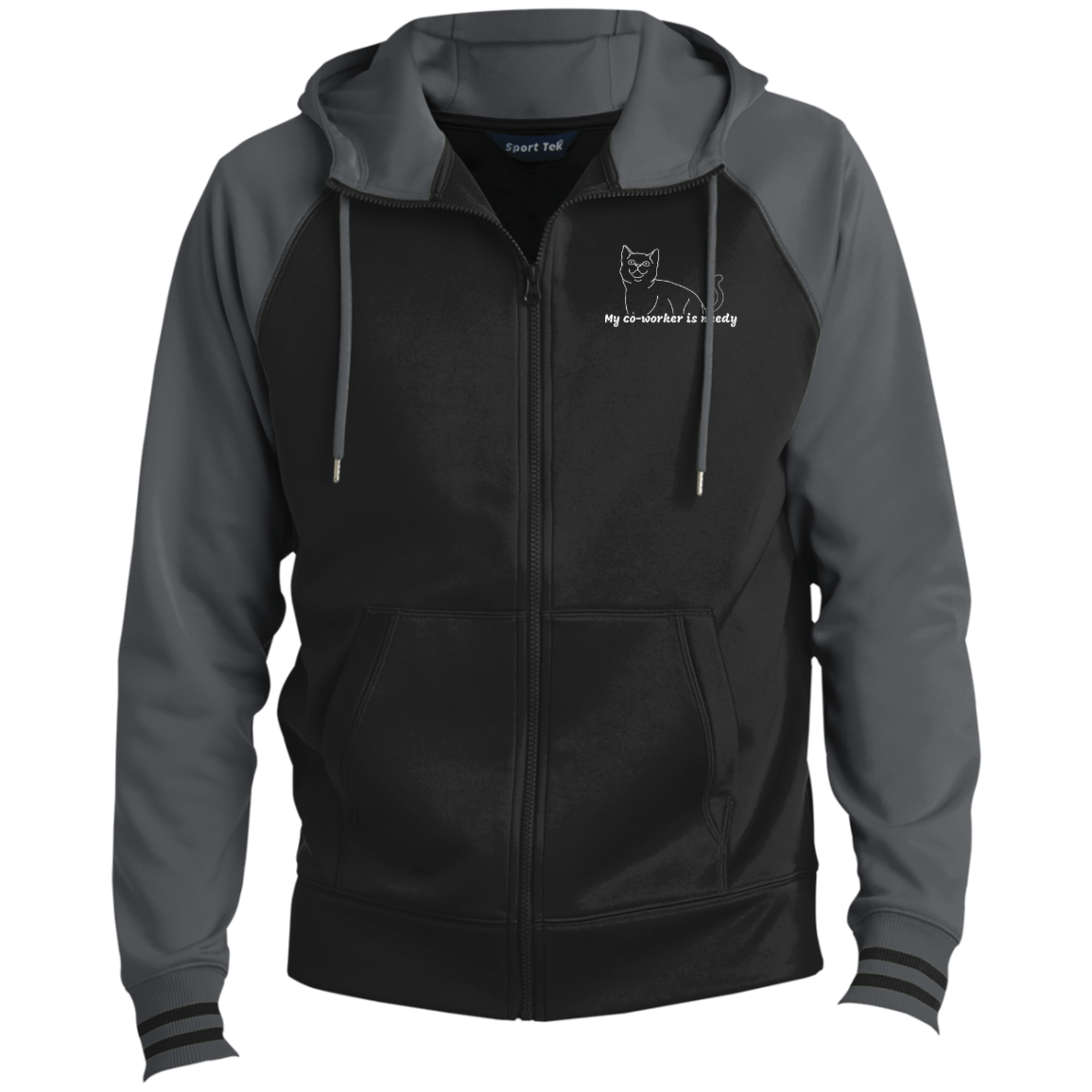 Funny Work from Home Full-Zip Hooded