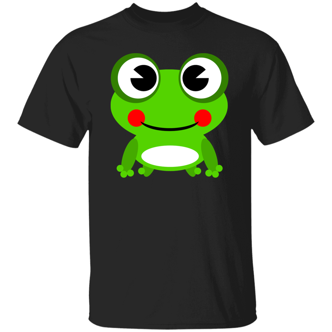 Funny Green Frog Cartoon T-Shirt