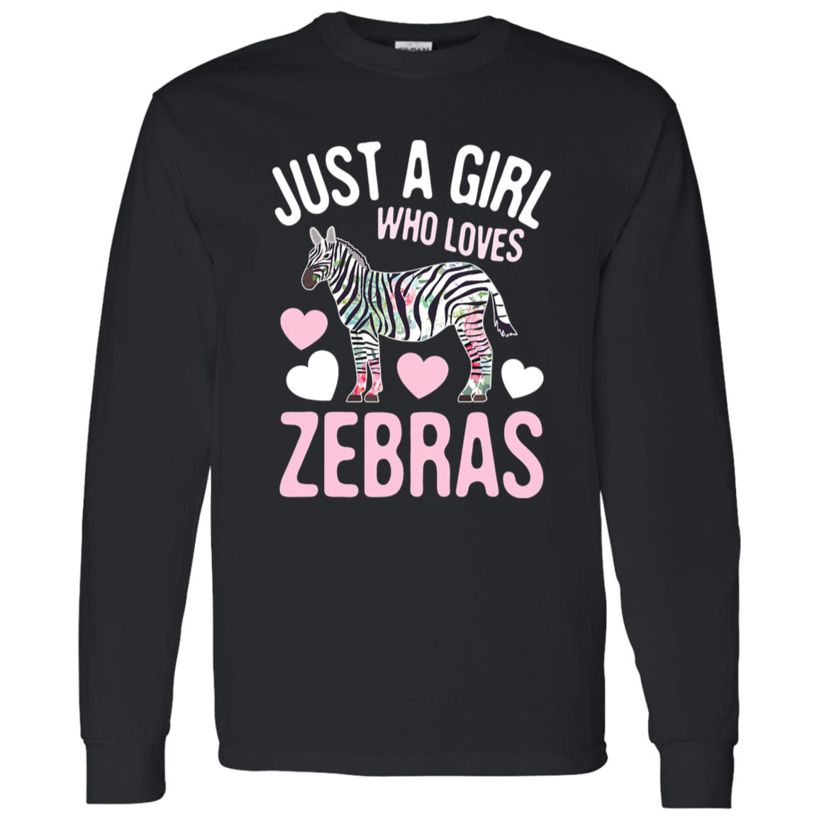 Just a Girl Wh Loves Zebras T-Shirt