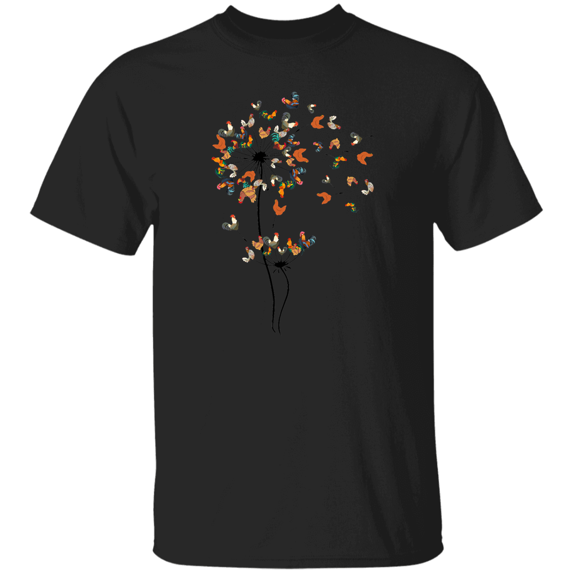 Dandelion Chicken Flower T-Shirt